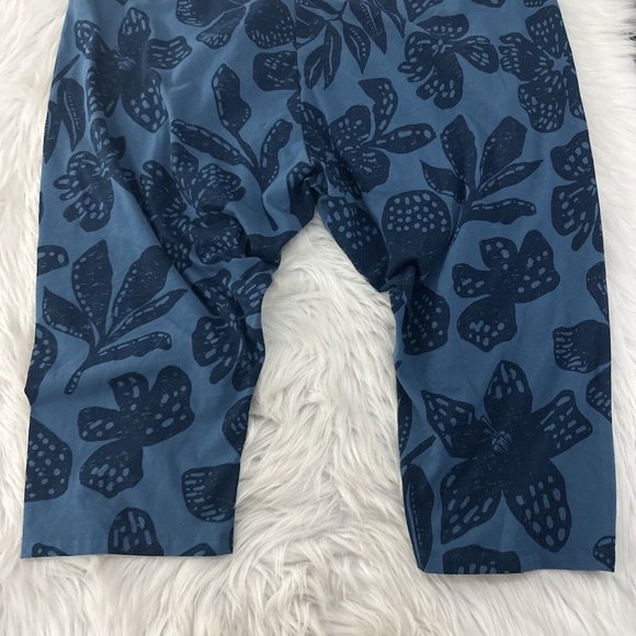 Sonoma Womens Cropped Leggings 3X Floral Oeko-Tex Comfort Stretch - Picture 11 of 12